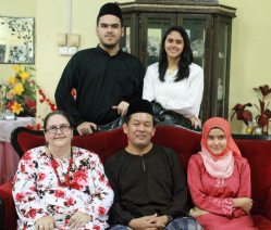 Brigitte Leha en famille